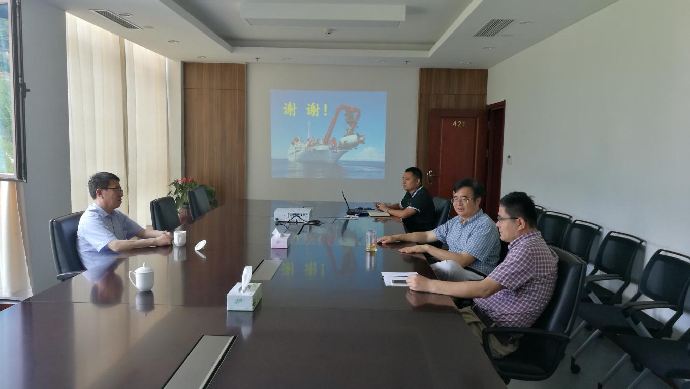 校长姚杰访问国家深海基地管理中心